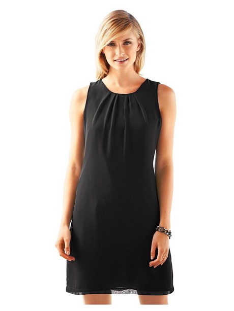 Robe noire droite fluide