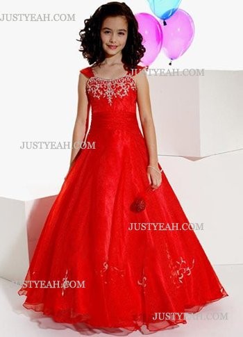 Robe princesse rouge fille