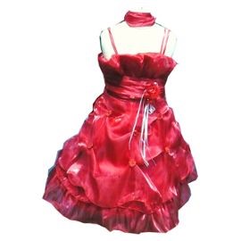 Robe princesse rouge fille