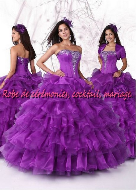 Robe princesse violette