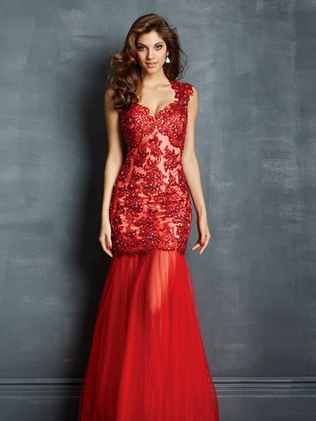 Robe rouge pour soiree