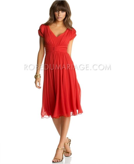 Robe rouge soiree mariage