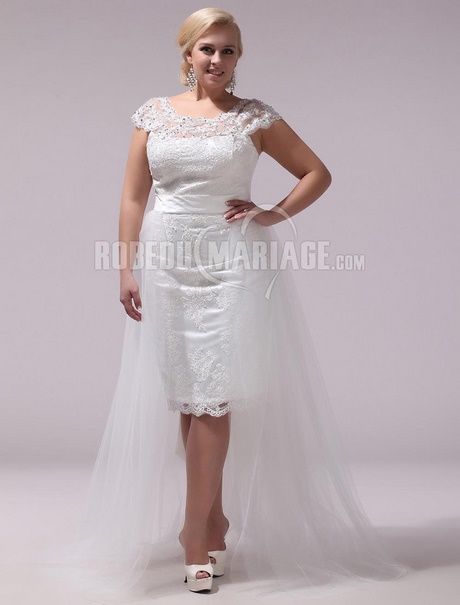 Petite robe blanche pour mariage civil
