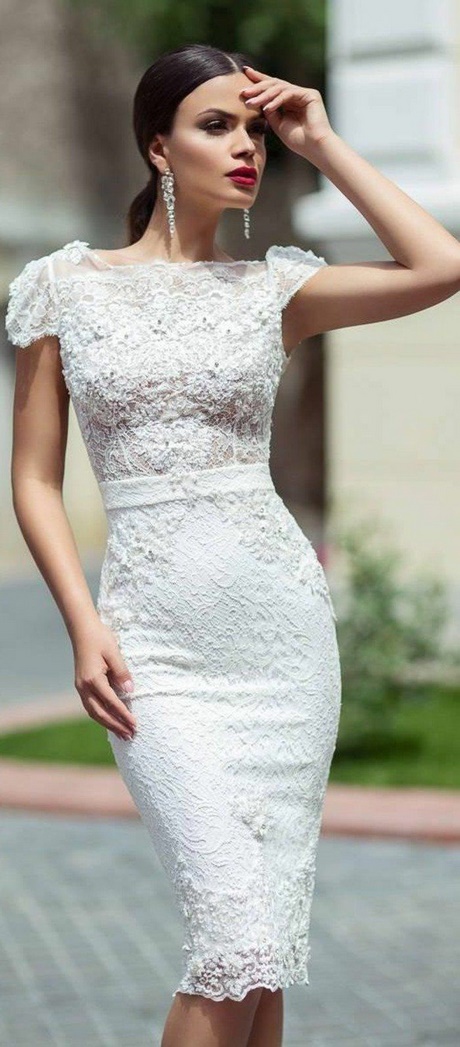 Robe blanche mariage mairie