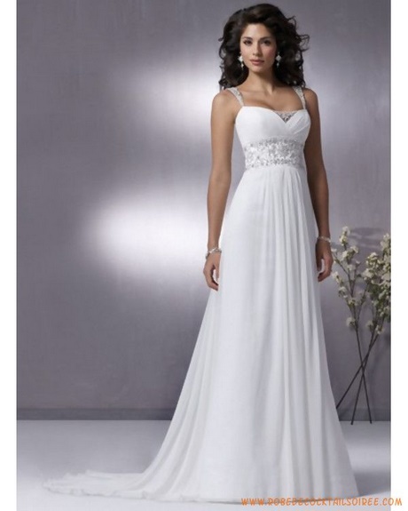 Robe blanche simple pour mariage
