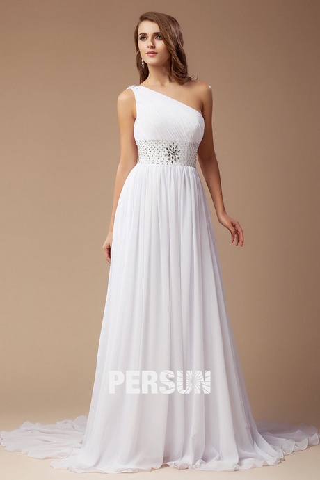 Robe blanche simple pour mariage