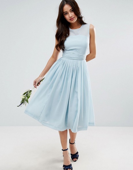 Robe bleu clair mariage