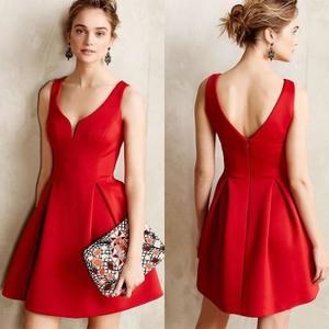 Robe ceremonie rouge femme