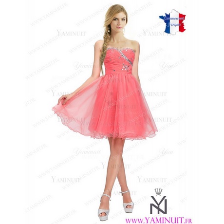 Robe de cocktail courte rose