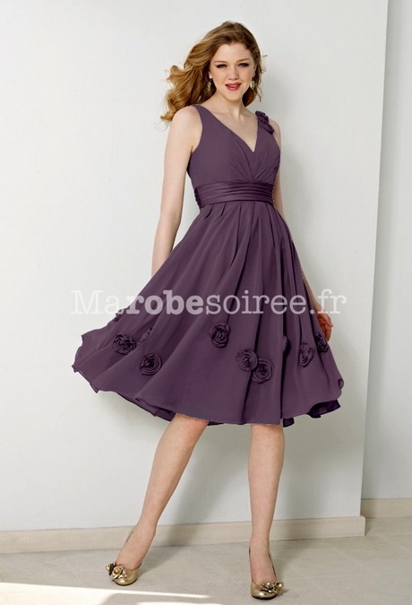 Robe de cocktail mi longue pour mariage