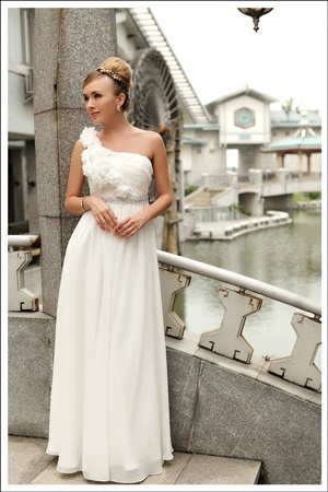 Robe de mariage civil chic