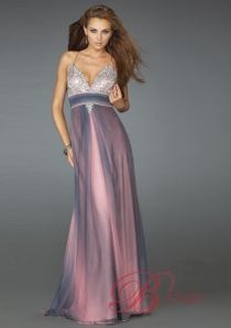 Robe grise et rose pour mariage