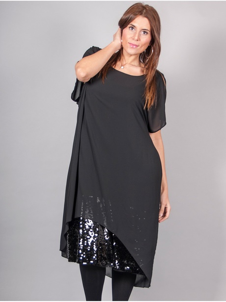 Robe jersey noire