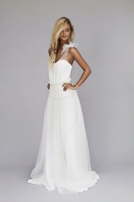 Robe longue blanche pour mariage