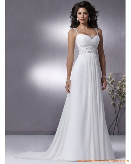 Robe longue blanche pour mariage