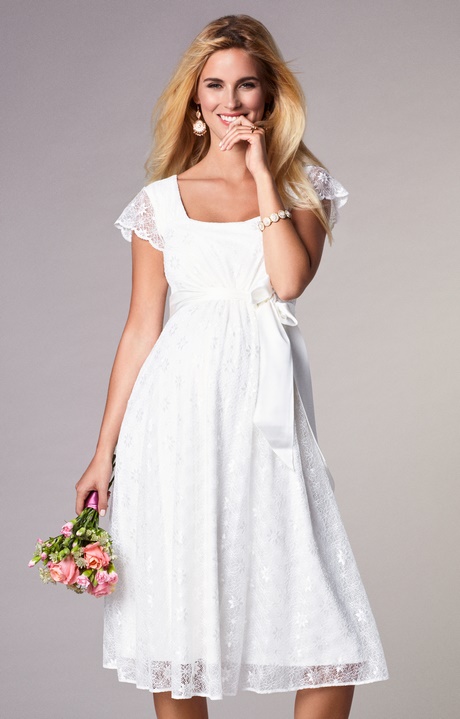 Robe mariage civil mi longue