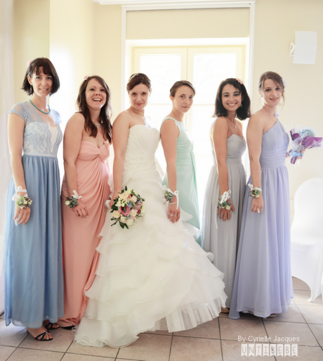 Robe pastel mariage