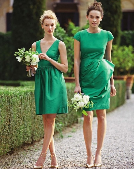Robe pour mariage verte