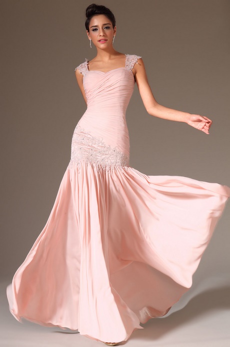 Robe rose longue pour mariage