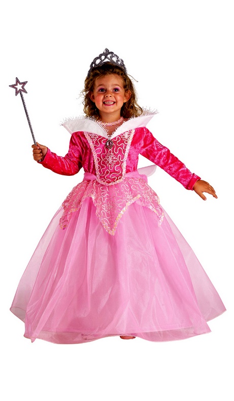 Robe rose princesse fille