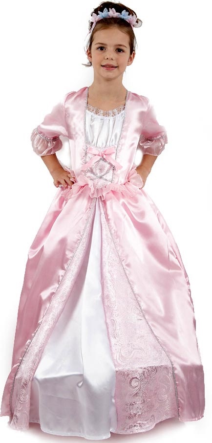 Robe rose princesse fille