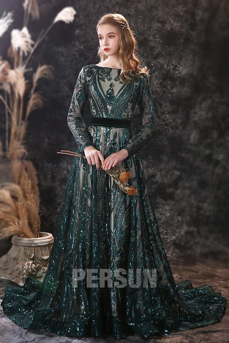 Robe soirée longue dentelle 2021