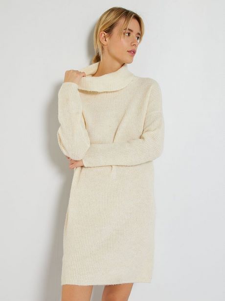 Robe col roulé pull