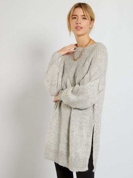 Robe pull en maille femme