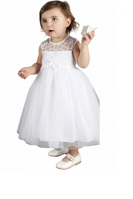 Robe blanche ceremonie fille