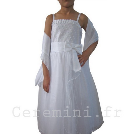 Robe blanche ceremonie fille
