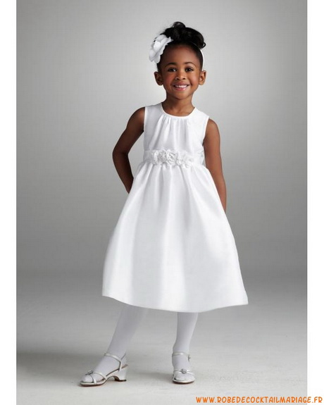 Robe ceremonie blanche fille