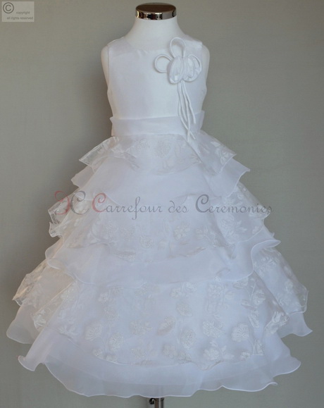 Robe de ceremonie fille blanche