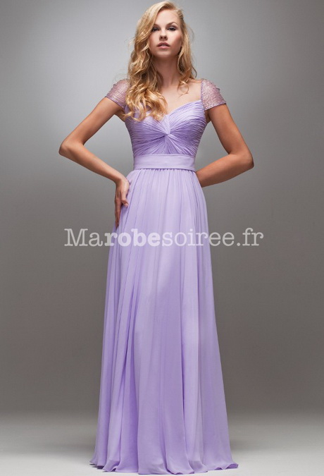 Robe de soirée manche courte