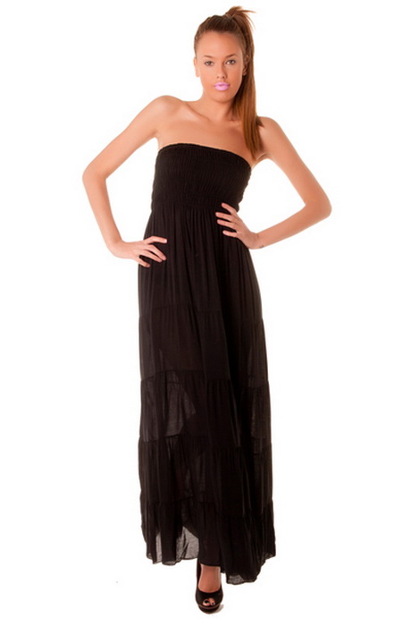 Robe longue noire été