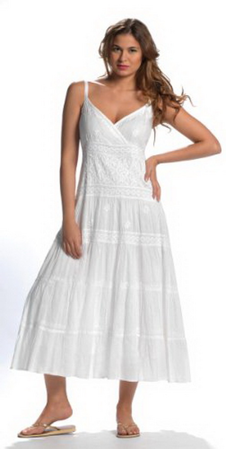 Robe longue été blanche