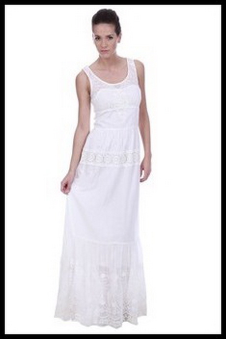 Robe longue été blanche