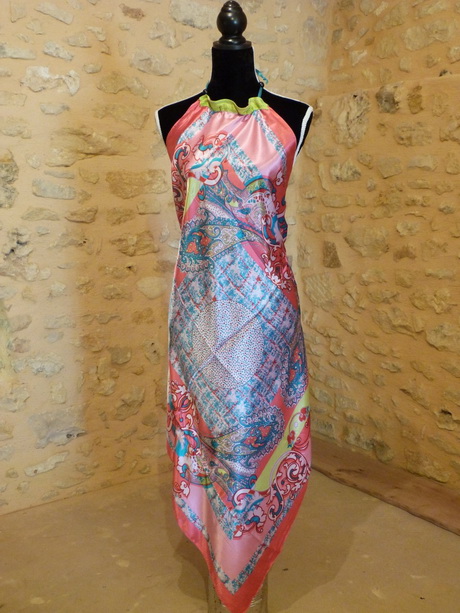 Robe tunique foulard