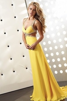 Robe bal jaune