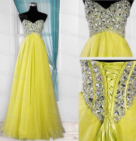 Robe bal jaune