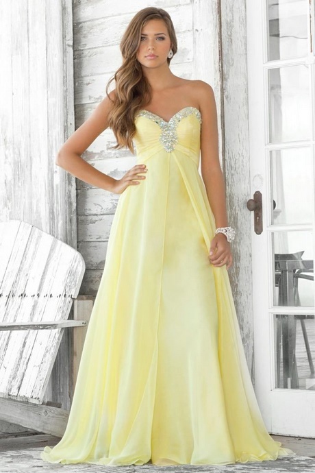 Robe bal jaune