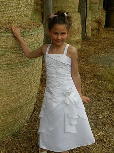 Robe blanche communion 10 ans