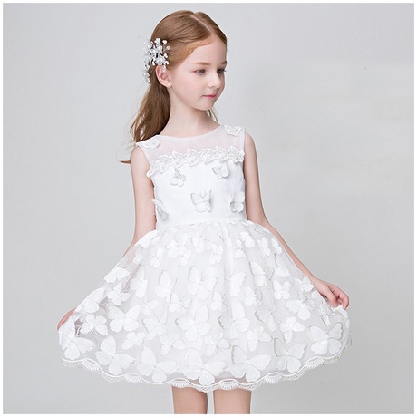 Robe blanche de ceremonie fille