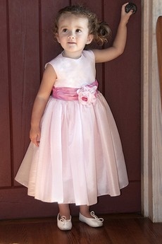 Robe ceremonie enfant rose