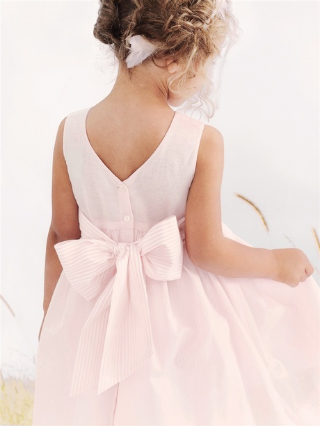 Robe ceremonie enfant rose