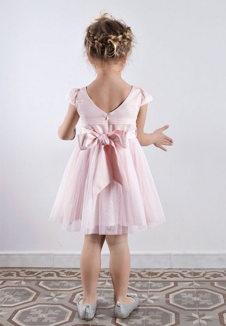 Robe ceremonie enfant rose