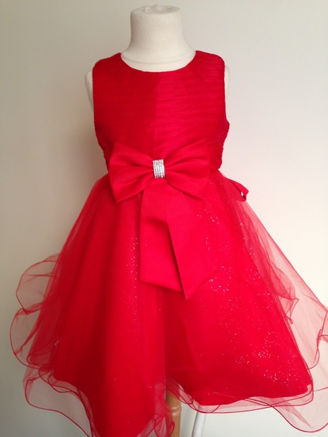 Robe ceremonie enfant rouge