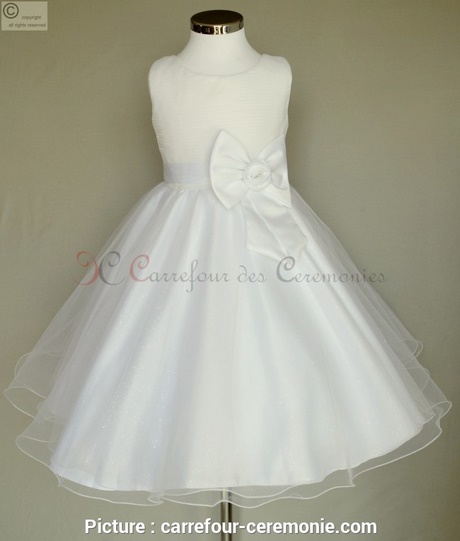 Robe ceremonie fille 14 ans blanche