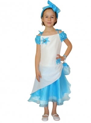 Robe ceremonie fille bleu turquoise