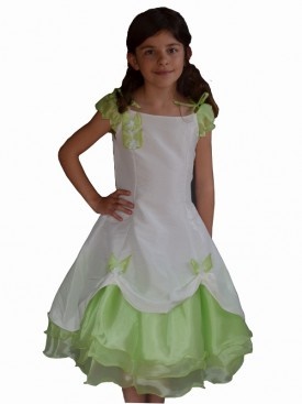 Robe ceremonie fille verte