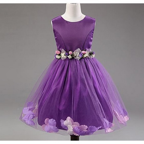 Robe ceremonie fille violette